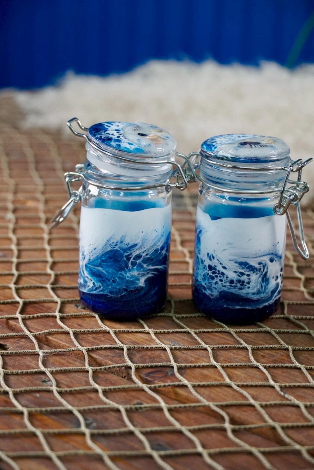 Ocean Waves Miniature Jar