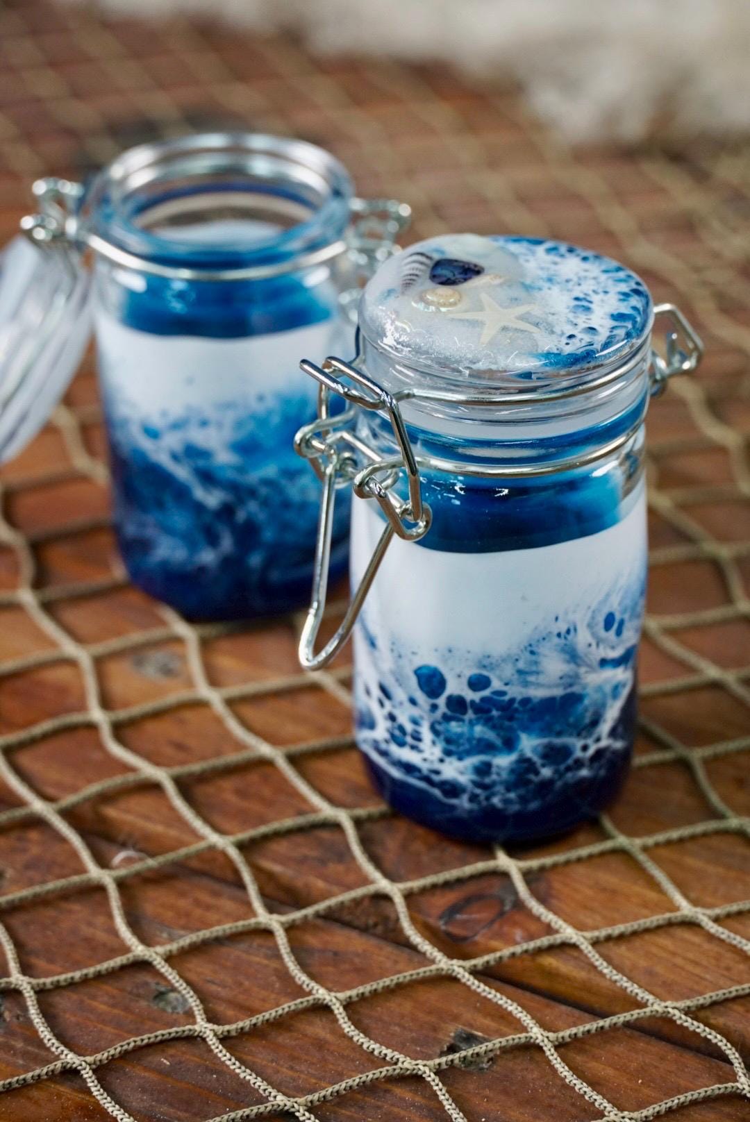 Ocean Waves Miniature Jar