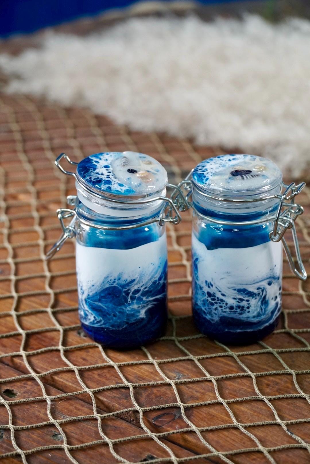 Ocean Waves Miniature Jar