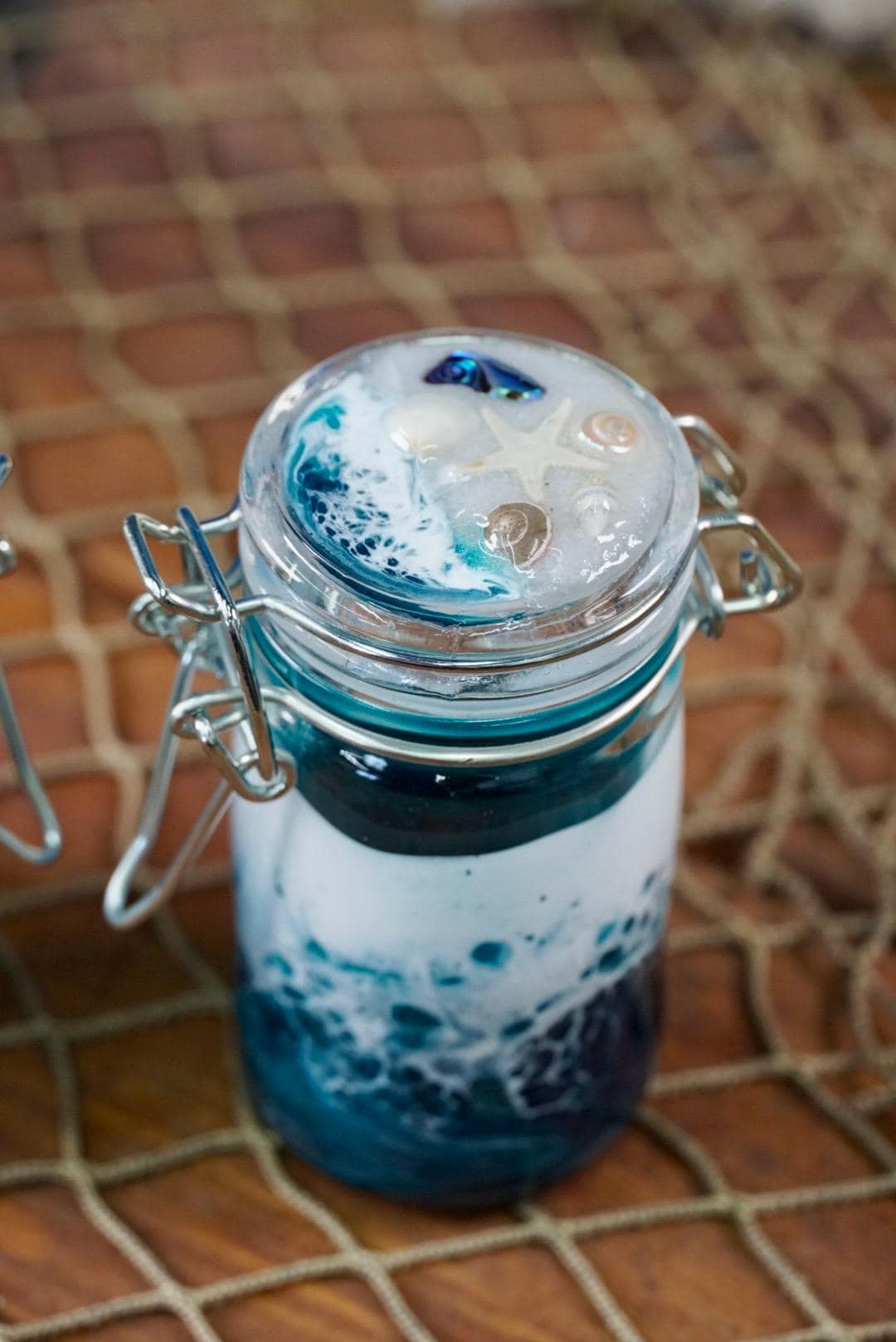 Ocean Waves Miniature Jar