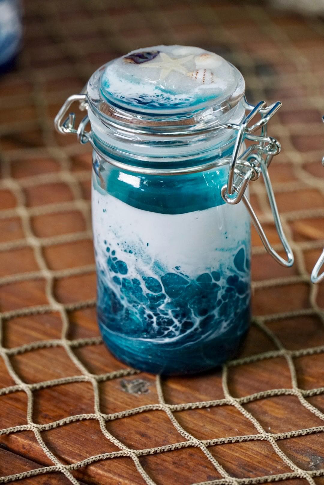Ocean Waves Miniature Jar