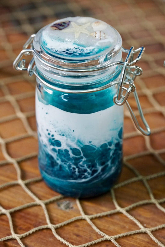 Ocean Waves Miniature Jar