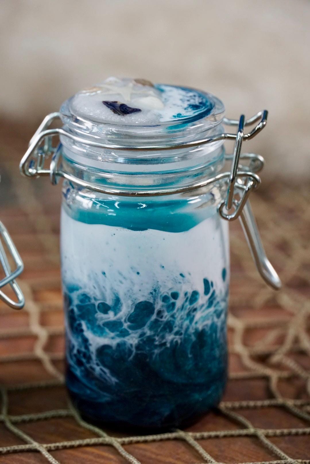 Ocean Waves Miniature Jar