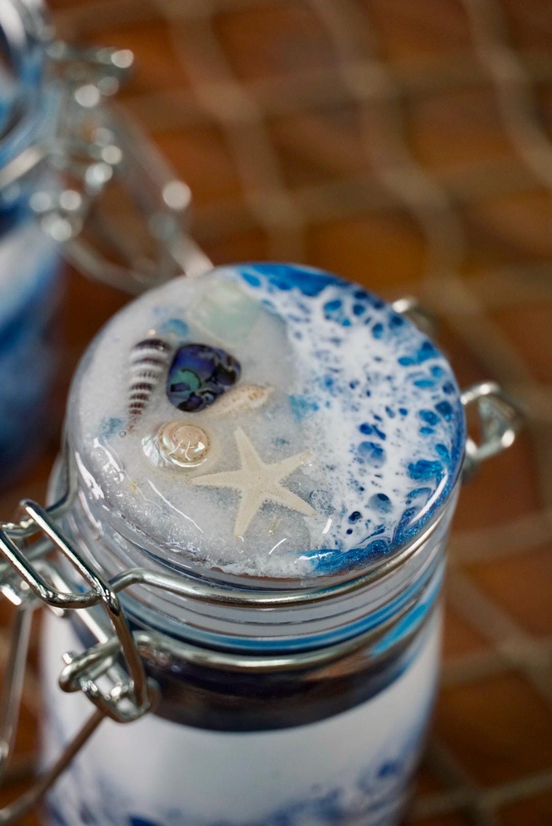 Ocean Waves Miniature Jar
