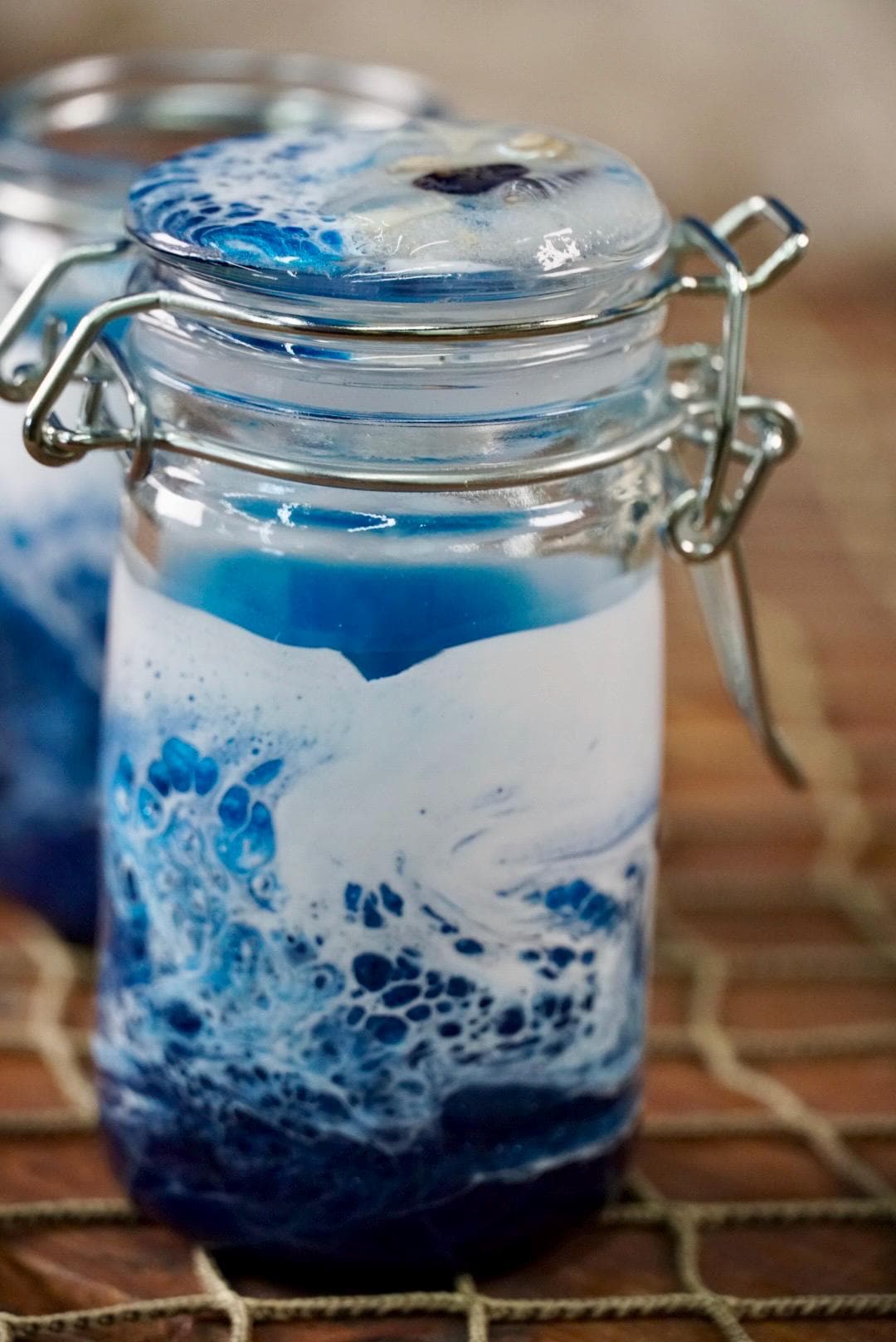 Ocean Waves Miniature Jar