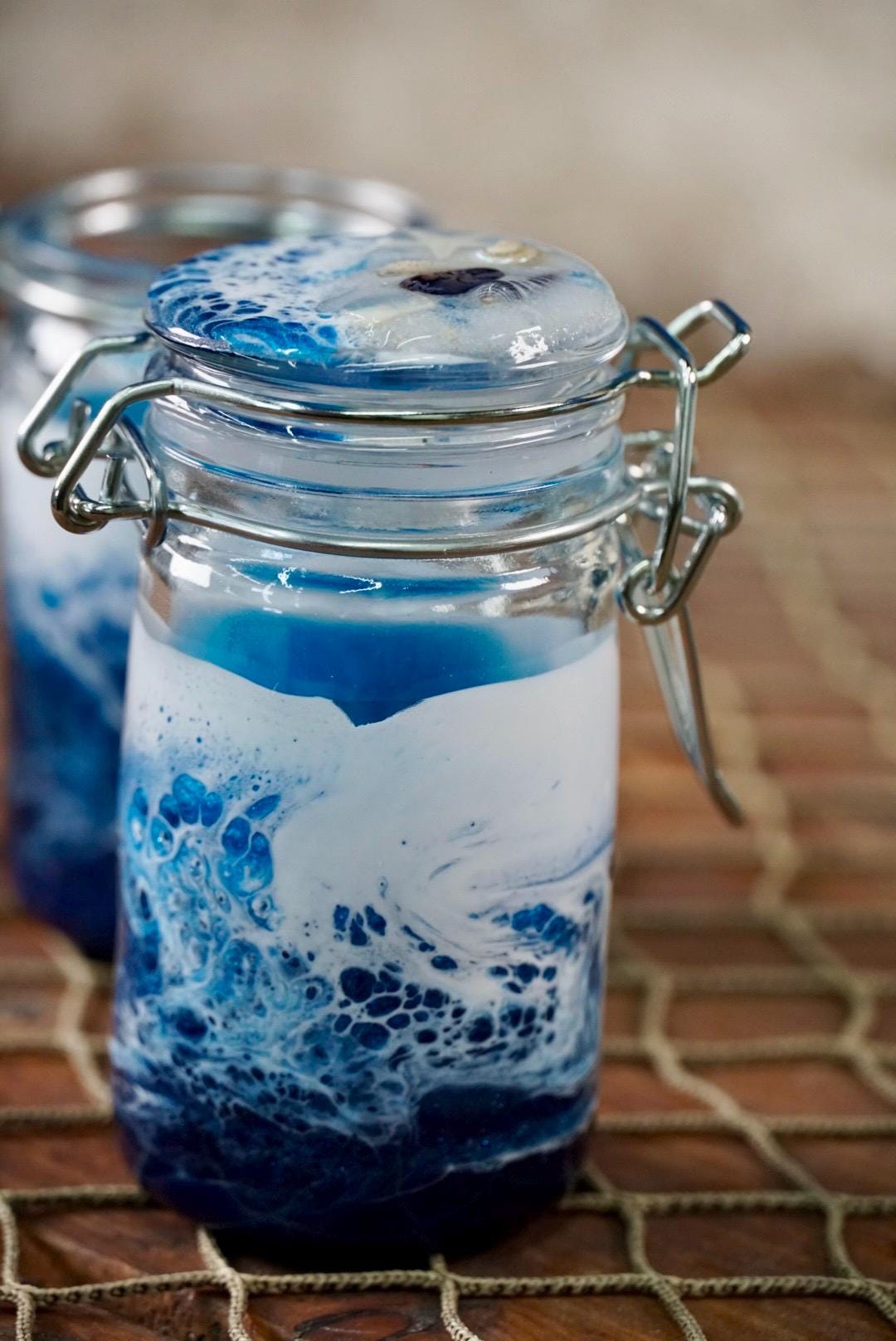 Ocean Waves Miniature Jar