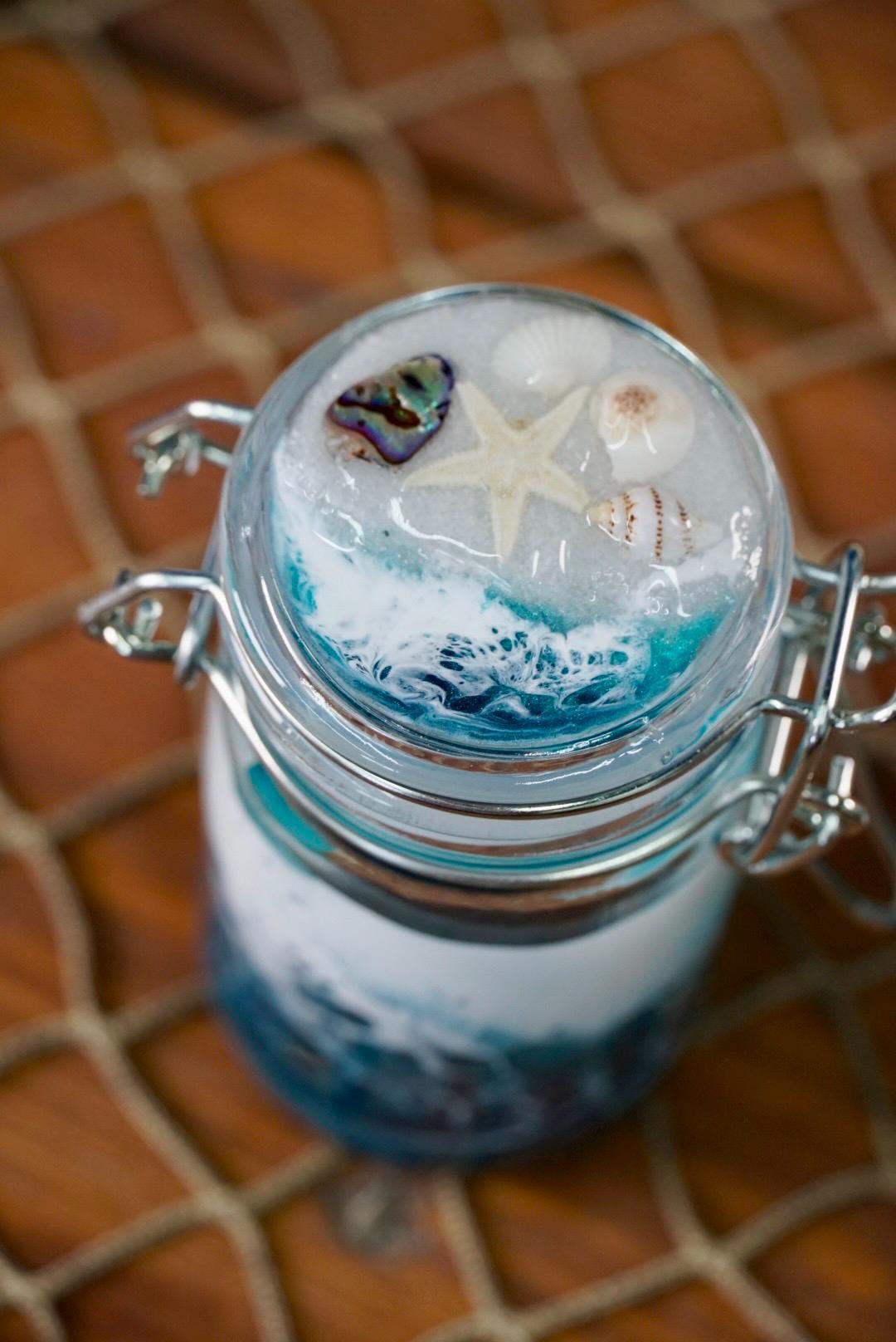 Ocean Waves Miniature Jar