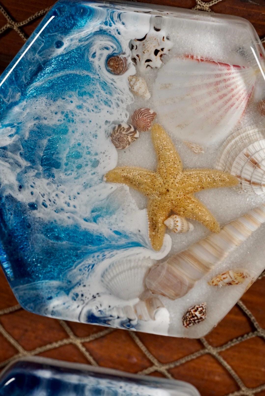 Ocean Waves Sea Scape Coasters