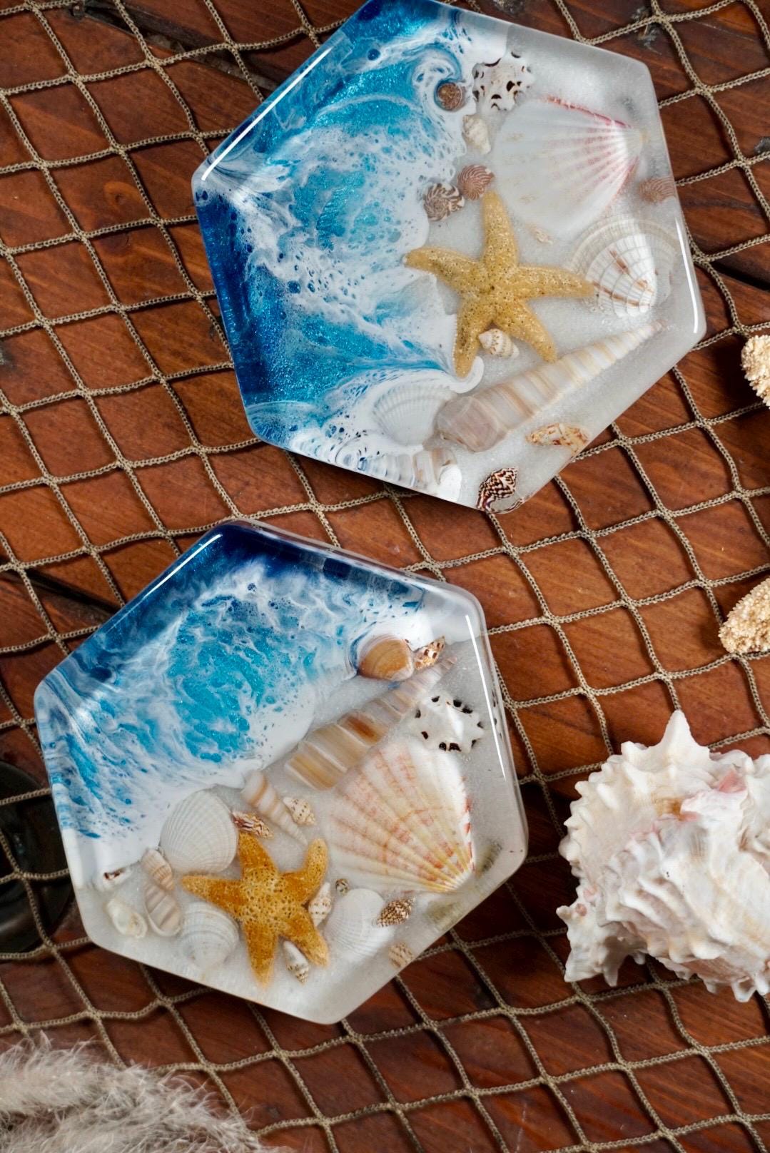 Ocean Waves Sea Scape Coasters
