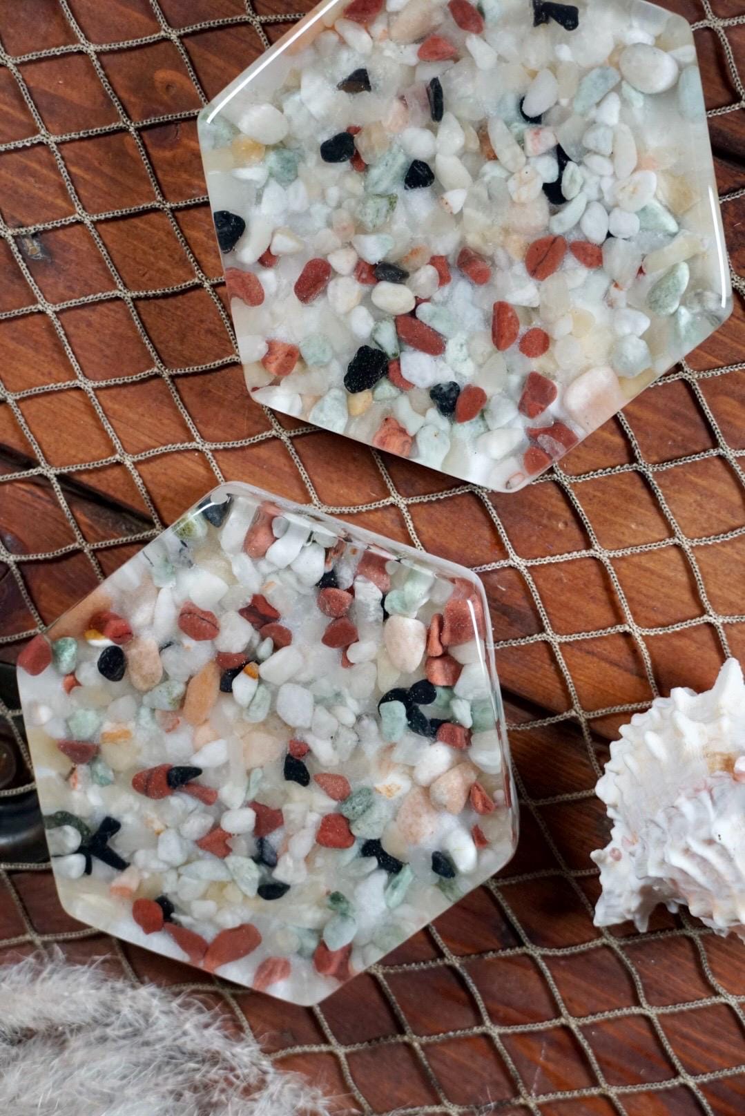 Rock Resin Coasters