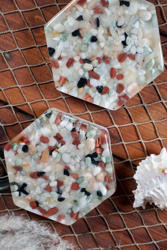 Rock Resin Coasters