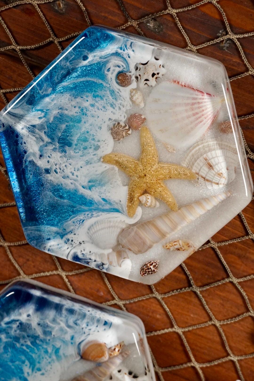 Ocean Waves Sea Scape Coasters
