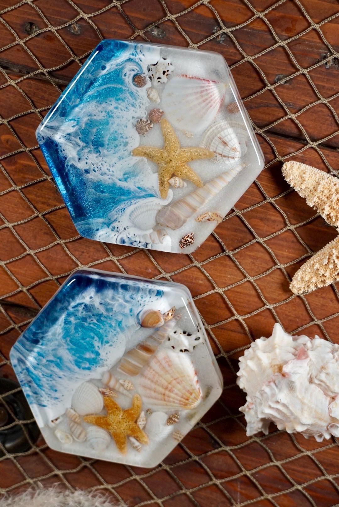 Ocean Waves Sea Scape Coasters