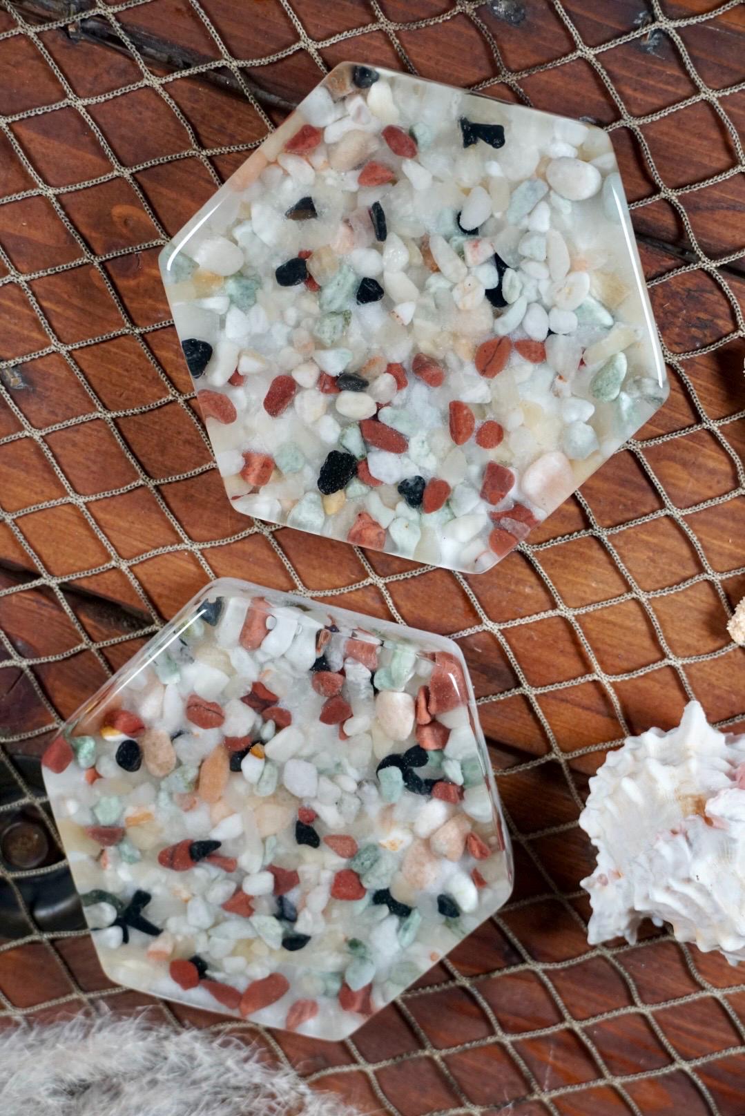 Rock Resin Coasters