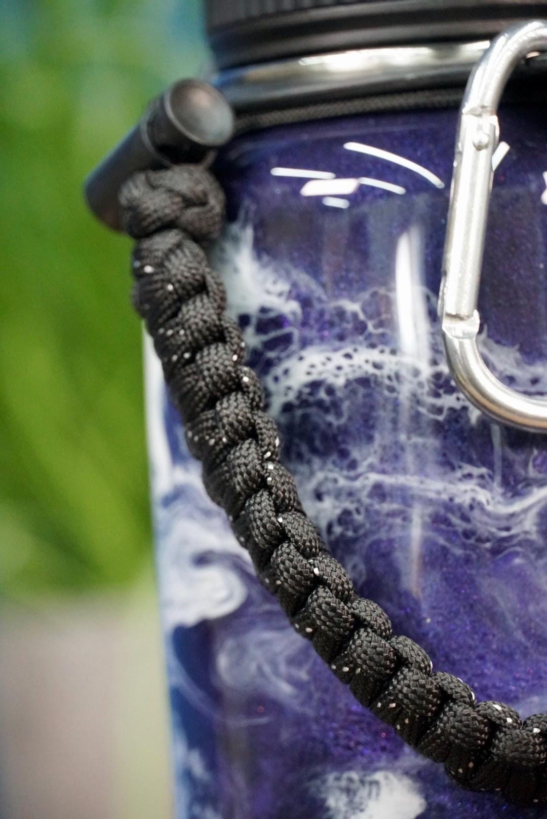 Purple Waves Insulated Water Bottle Thermos Sports Bottle