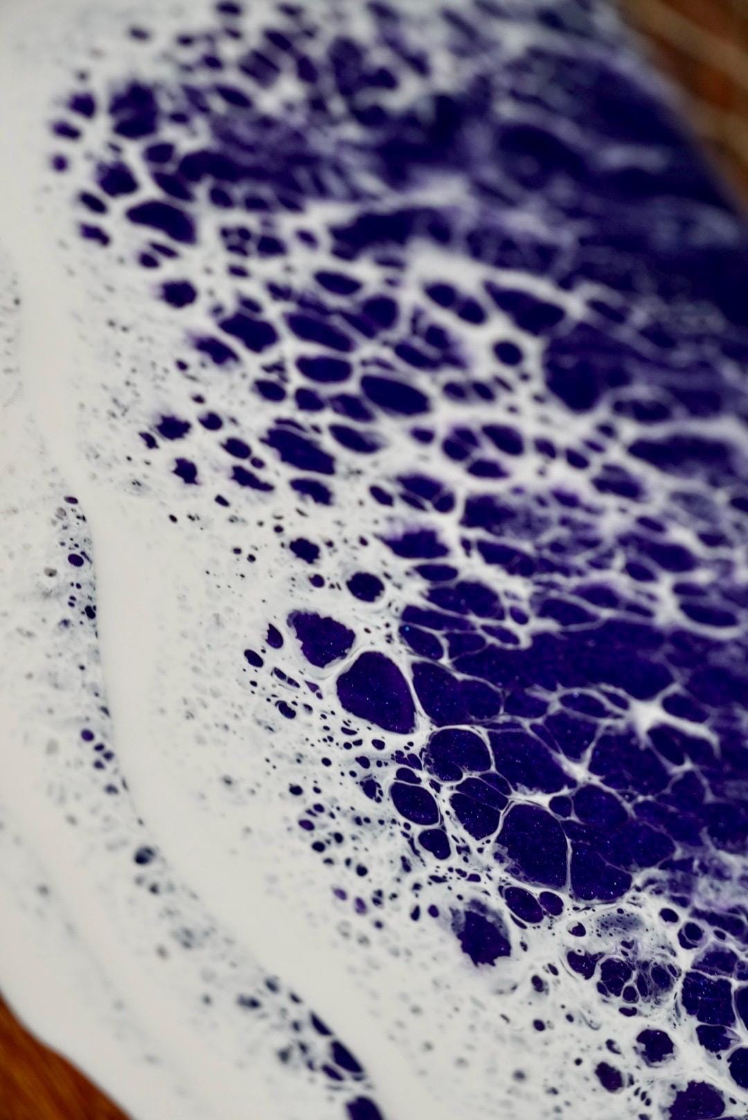 Purple Waves Acacia Wood Charcuterie Board | Cheese Board | Serving Board