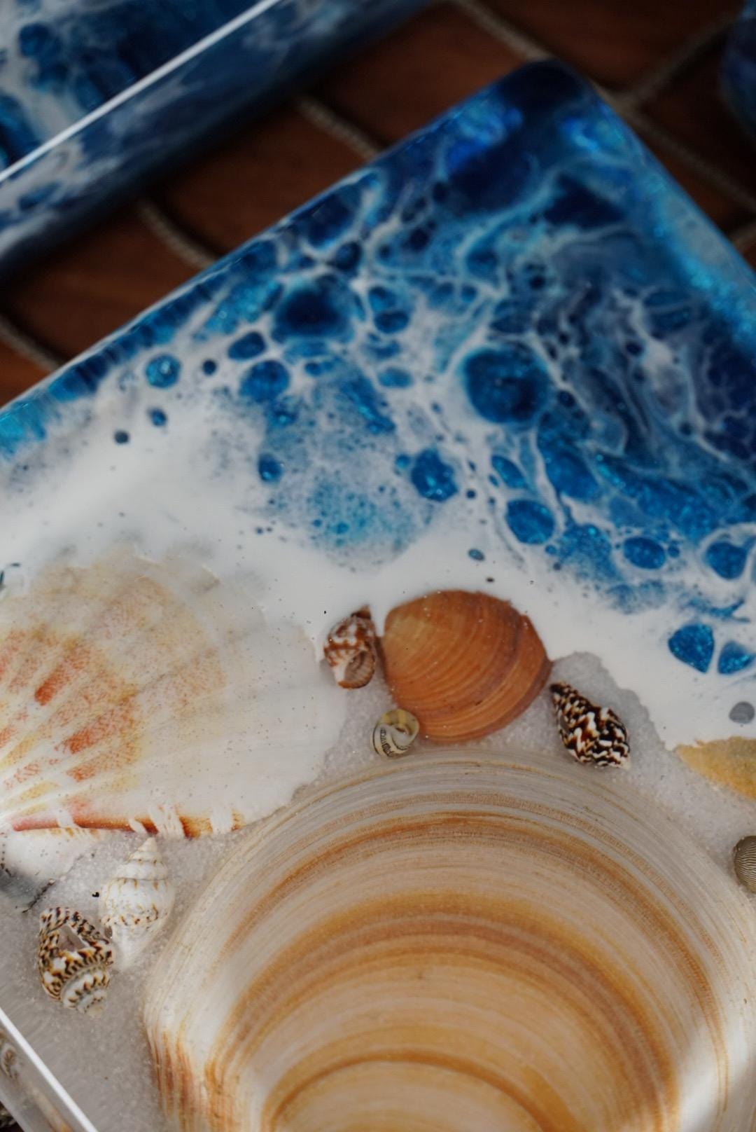 Ocean Waves Sea Scape Coasters set of 4