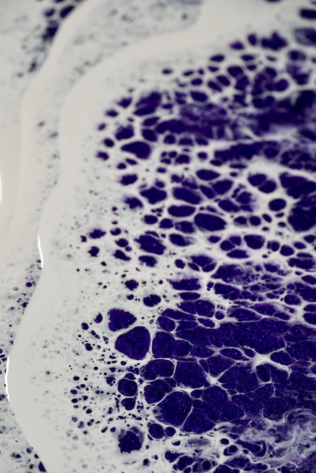 Purple Waves Acacia Wood Charcuterie Board | Cheese Board | Serving Board