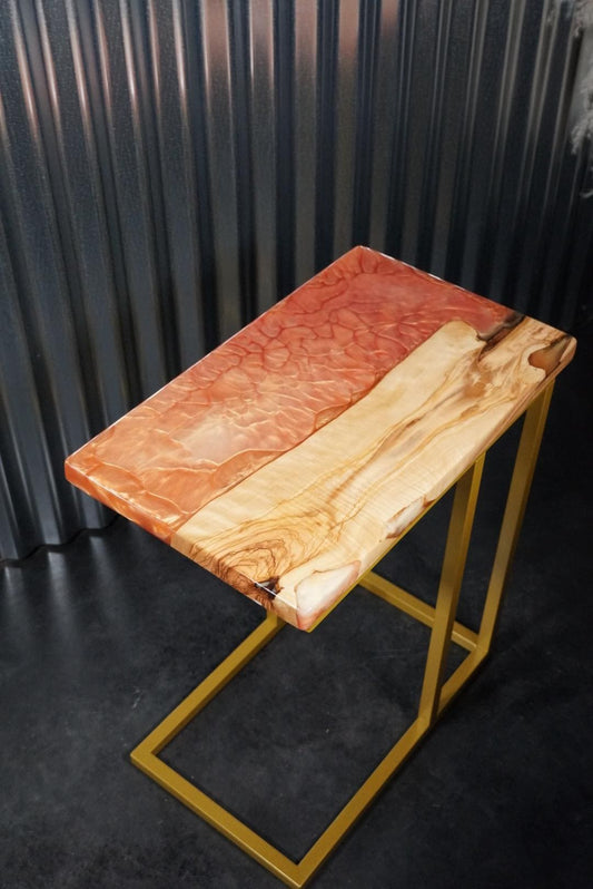 Sunrise | Epoxy Resin Side Table, End Table, C-Table