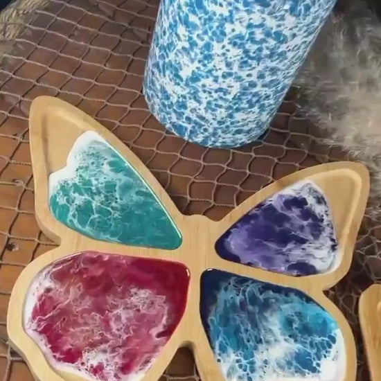 Butterfly Charcuterie Board | Centerpiece | Butterfly with Waves