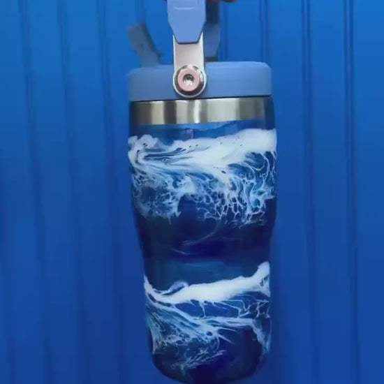 Ocean Waves Stanley Water Bottle