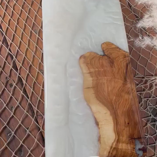 Pearl White Charcuterie Board, Serving Board