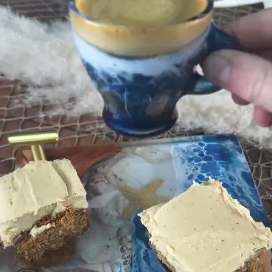 Ocean Waves Espresso Coffee Cups| Coastal Decor