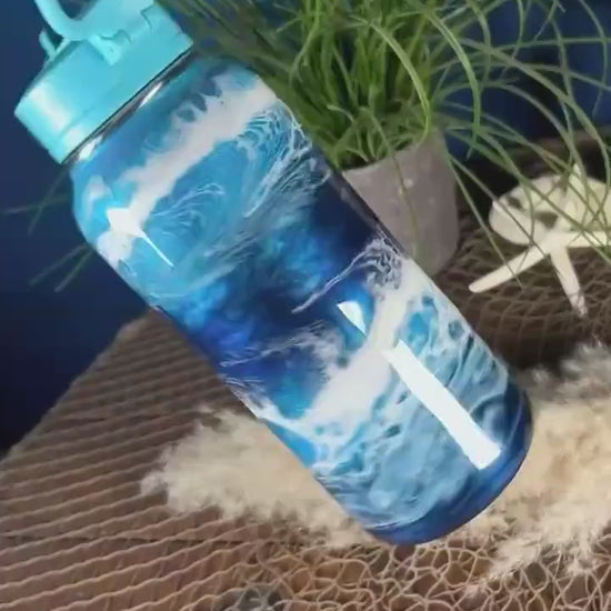 Ocean Waves Water Bottle