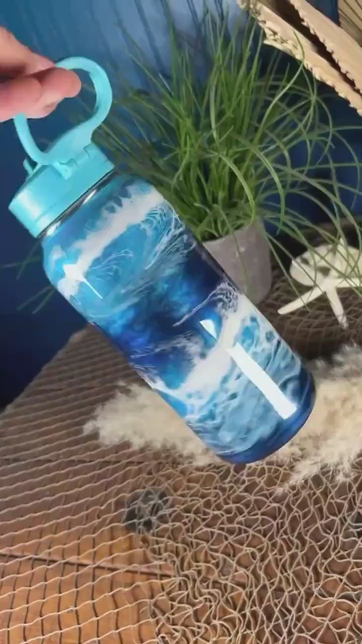 Ocean Waves Water Bottle