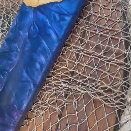 Olive Wood with Blue and Purple Epoxy  Resin Charcuterie Board, serving board