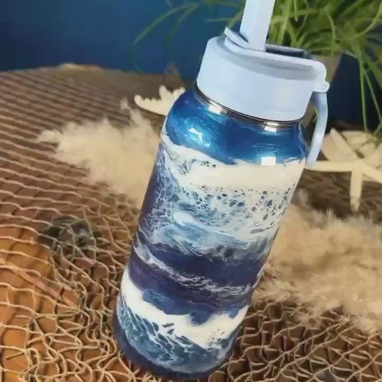 Ocean Waves Water Bottle