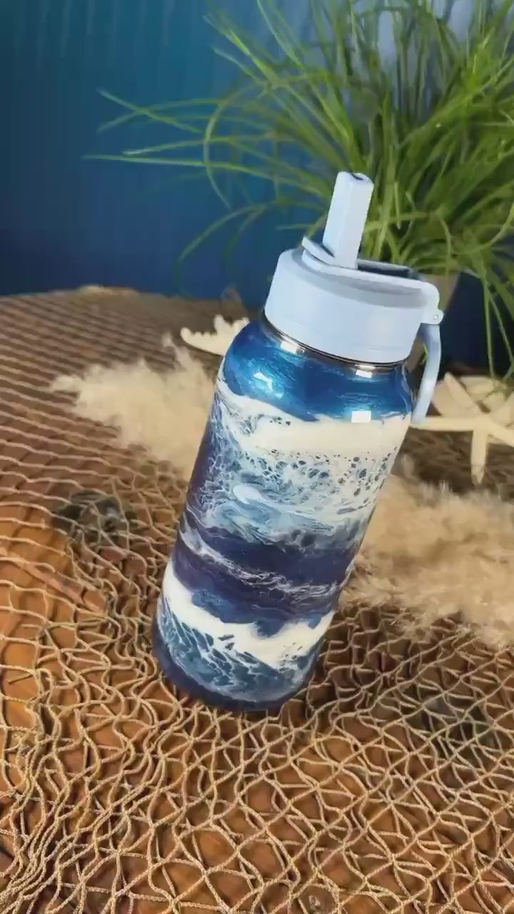 Ocean Waves Water Bottle