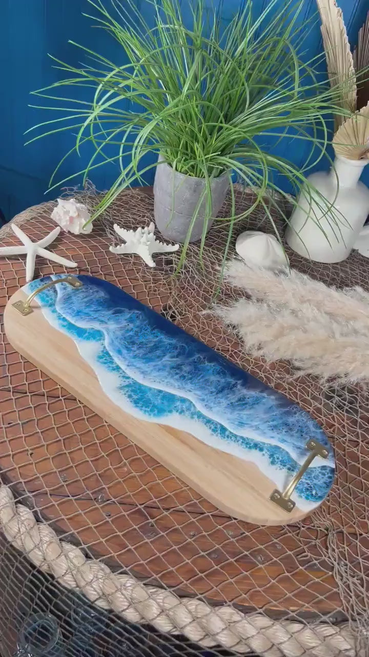 Ocean Waves Charcuterie Board | Serving Tray
