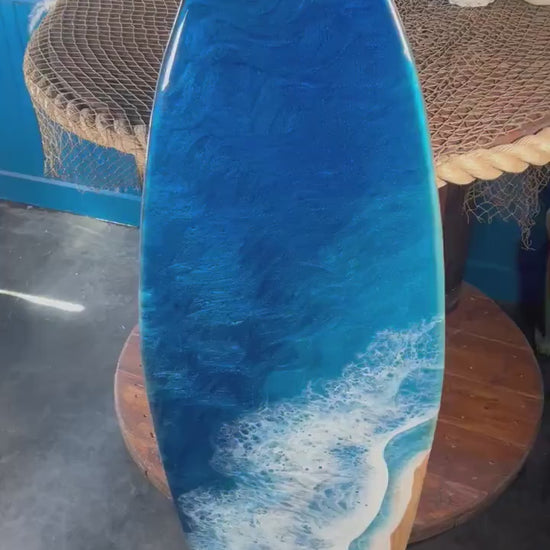 Ocean Waves Resin Surfboard