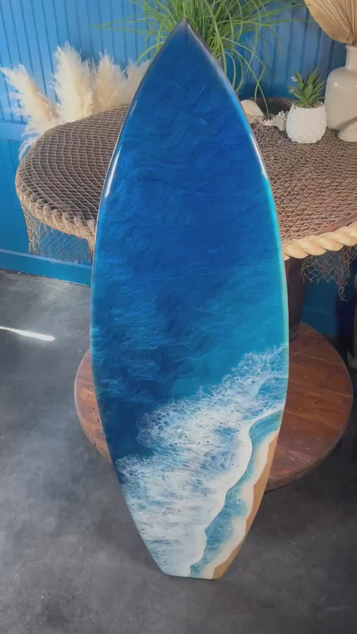 Ocean Waves Resin Surfboard