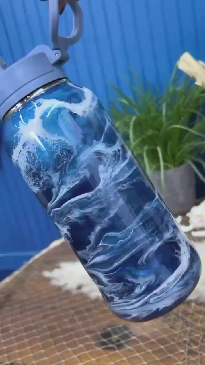 Ocean Waves Water Bottle