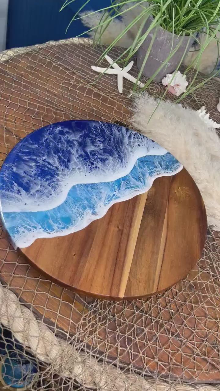 Ocean Waves Lazy Susan
