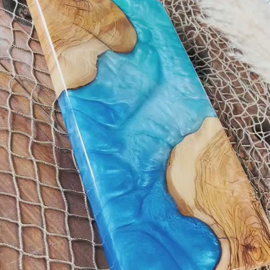 Blue Charcuterie Board, Serving Board