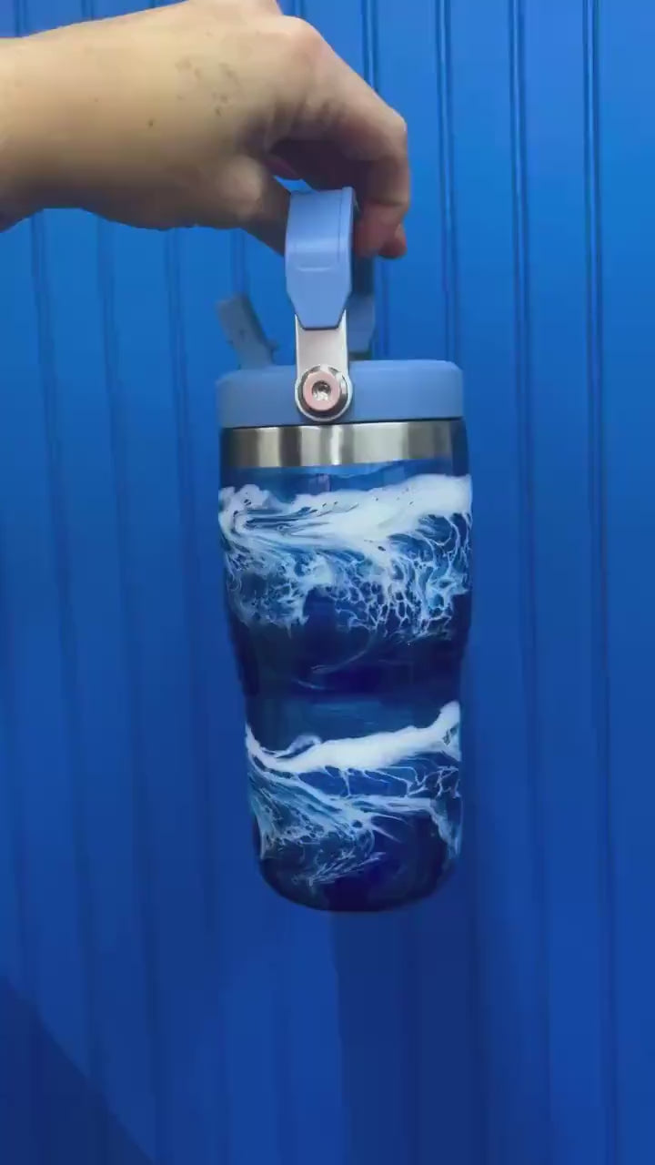Ocean Waves Stanley Water Bottle