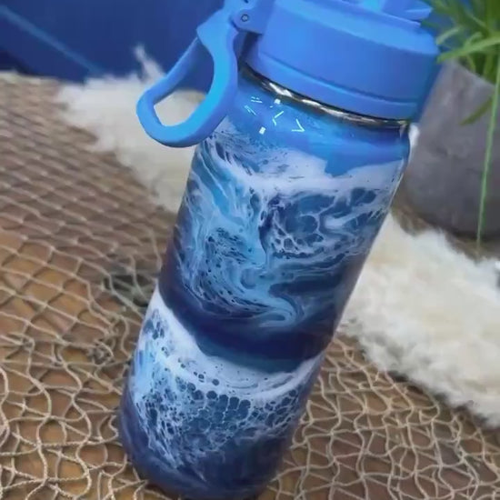Ocean Waves Water Bottle