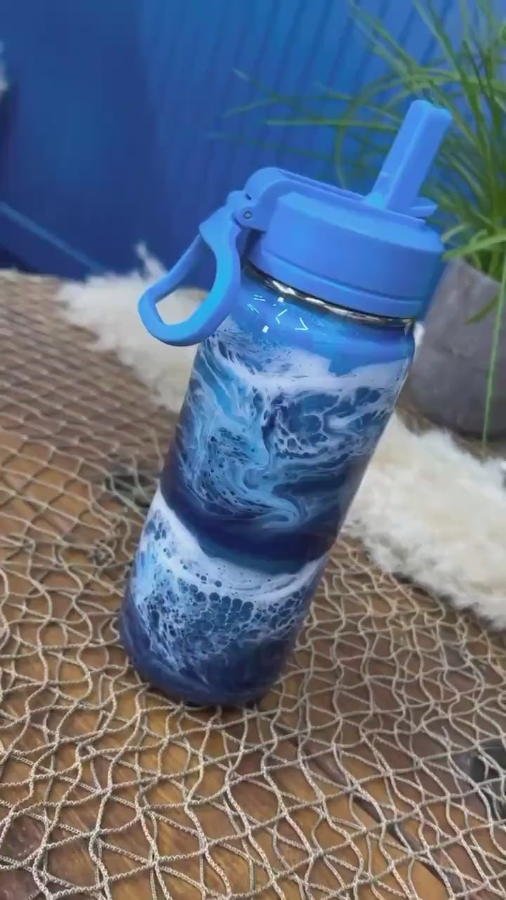 Ocean Waves Water Bottle
