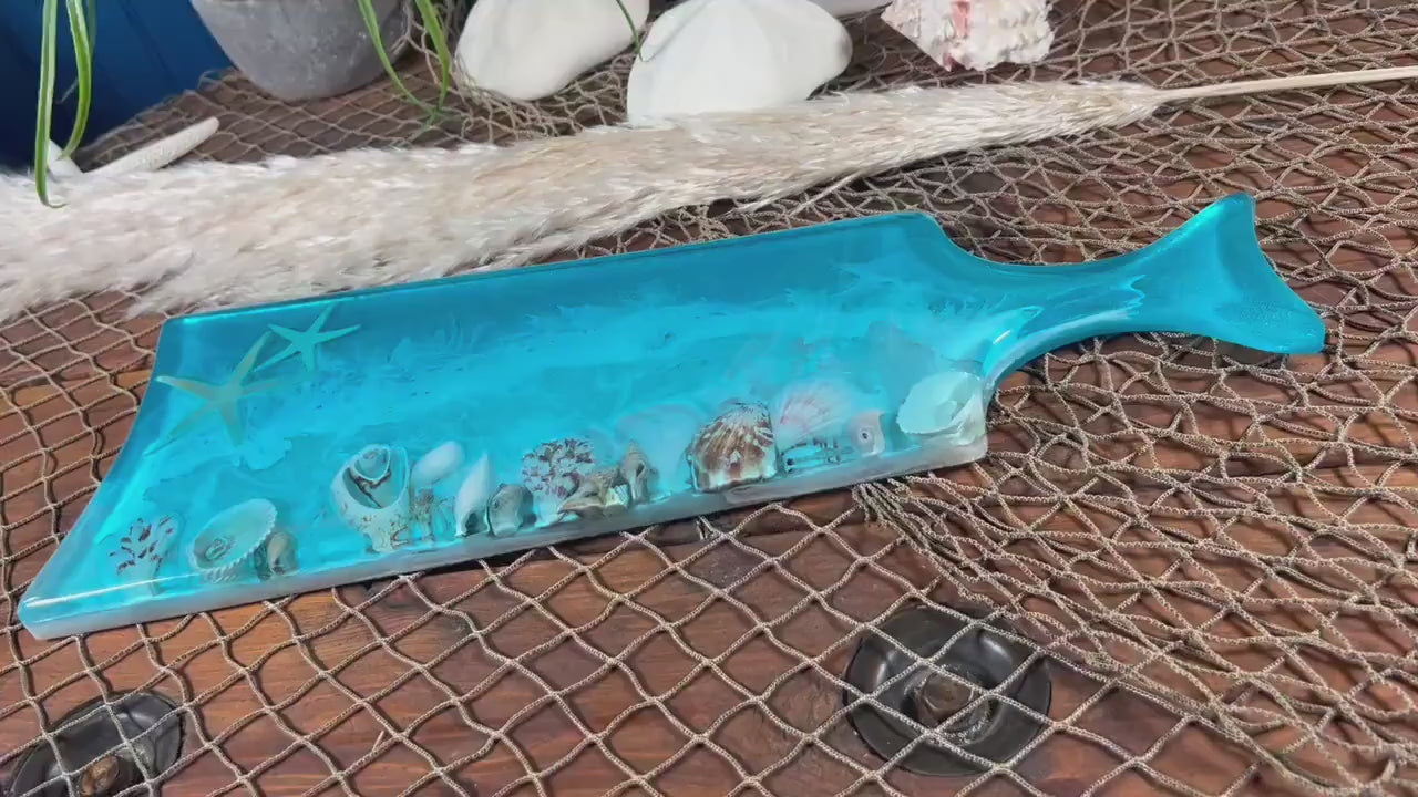 Sea Shell Ocean Cheese Board/Charcuterie Board/Serving Platter