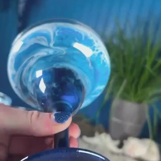 Two Ocean Waves Margarita Glasses | Coastal Decor