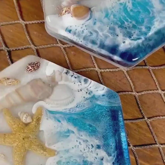 Ocean Waves Sea Scape Coasters