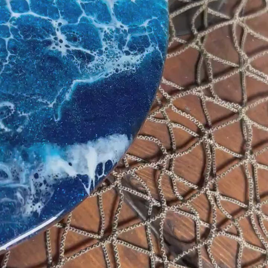 Ocean Waves Heart Charcuterie boards | Serving Trays | Serving Set